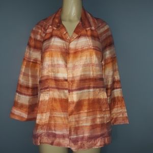 CHICO'S OPEN JACKET SZ 2 (12)